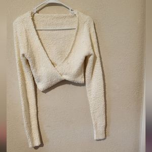 Skims Cozy Knit Wrap Top